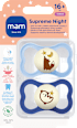 dudlík Supreme Night 16+m, modrý/tmavě modrý mam