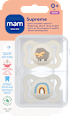 dudlík Supreme 0+m, béžový/šedý mam