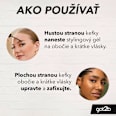 Maskara na obočie a baby vlásky Glued4Brows & Edges 2 v 1, tmavá blond - hnedá got2b