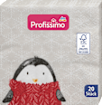 Cocktailservietten "Pinguin mit Muster" (25x25 cm) Profissimo