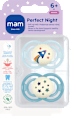 dudlík Perfect night 6+m, světle modrá/tyrkysová mam