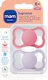 dudlík Supreme 6+m, růžový/fialový mam