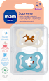 dudlík Supreme 0+m, šedý/tyrkysový mam