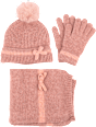 Poklon-paket kapa, šal i rukavice za djevojčice toplo & meko