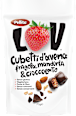 Cubetti d'avena, fragole, mandorle e cioccolato Pellito