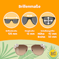 Sonnenbrille Kids, Pilotenbrille mit goldenem Gestell & weißen Blüten SUNDANCE