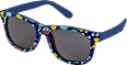 Sonnenbrille Kids, blaues Gestell mit bunten Dinos SUNDANCE
