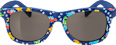 Sonnenbrille Kids, blaues Gestell mit bunten Dinos SUNDANCE