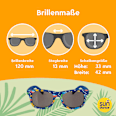Sonnenbrille Kids, blaues Gestell mit bunten Dinos SUNDANCE