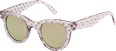 Sonnenbrille Kids, transparentes Gestell mit Glitzer & Herzen SUNDANCE