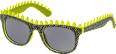 Sonnenbrille Kids, schwarz gelb mit Dino-Zacken SUNDANCE