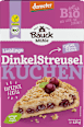 Backmischung Dinkel Streuselkuchen, demeter Bauck Mühle