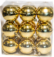 Globuri aurii din plastic pentru brad 58mm OTHMAR DECORATIONS