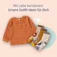 Langarmshirt mit Waffel-Struktur, braun, Gr. 92 ALANA