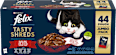 Tasty Shreds kapsičky pro kočky Lahodný výběr, Jumbopack 44x80g Felix