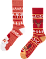Коледни чорапи с елени, размер 39-42 Dedoles