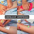 Kinder Haut-Tattoos temporär lila Set 30 tlg. MINICO