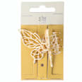 Щипка за коса пеперуда, златист цвят s-he stylecollection