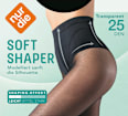 Strumpfhose Soft Shaper mit Shaping-Funktion schwarz Gr. 44/48, 25 DEN nur die