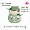Schnullerband grün Nip