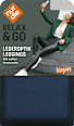 Leggings in Leder-Optik blau Gr. 36/68 nur die