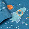 Schlafanzug mit Weltraum-Muster, blau & orange, Gr. 92 ALANA