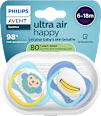 Schnuller ultra air Happy rosa 6-18 Monate PHILIPS AVENT