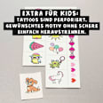Kinder Haut-Tattoos temporär lila Set 30 tlg. MINICO