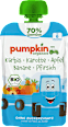 Quetschie Kürbis, Karotte, Apfel, Banane & Pfirsich ab 6 Monaten, pumpkin organics