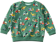Sweatshirt mit Baustellen-Muster, grün, Gr. 98 ALANA