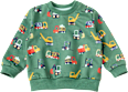 Sweatshirt mit Baustellen-Muster, grün, Gr. 80 ALANA