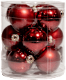Set globuri roșii 60mm KOOPMAN