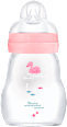 Babyflasche aus Glas Feel Good rosa, von Geburt an, 170 ml mam