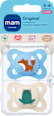 Schnuller Original Silikon, blau/creme, 0-6 Monate   mam