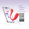 Vibrator interactiv ou cu aplicație roșu Phoenix Neo SVAKOM