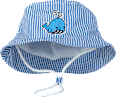 Bucket Hut Kinder blau gestreift mit Wal-Motiv keine Marke