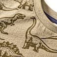 Langarmshirt mit Dino-Muster, braun, Gr. 110 ALANA