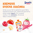 příkrm v sáčku Smootík malina, jogurt a ovesné vločky Sunar
