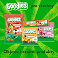 ovesná tyčinka s příchutí jahody a jablka 6x23 g Goodies