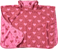 Badeponcho mit Herz-Muster, rosa, Gr. 0 ALANA