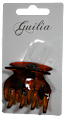 Щипка за коса, кафява 4,5 см guilia
