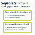 Septolete mit Zitronen-Holunder-Geschmack 3mg/1mg Lutschtabletten Septolete