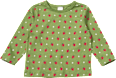 Langarmshirt mit Erdbeer-Muster, grün, Gr. 104 ALANA