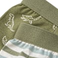 Boxershorts mit Dino-Muster & Streifen, grün, Gr. 98/104 ALANA