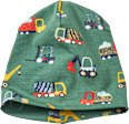 Mütze Pro Climate mit Bagger-Muster, grün, Gr. 48/49 ALANA