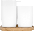 Seifenspender Set, weiß Soapland
