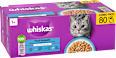 Nassfutter Katze Fisch Auswahl in Gelee, Jumbopack (80x85 g) Whiskas