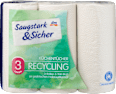kuchyňské role recyklované 3vrstvé, 3 x 200 útržků Saugstark&Sicher