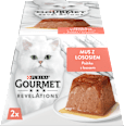 Revelations paštika pro kočky s lososem a omáčkou 2x57g PURINA GOURMET