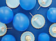 Party-Dekorationsset "Baby Shower" blau 35tlg PartyDeco